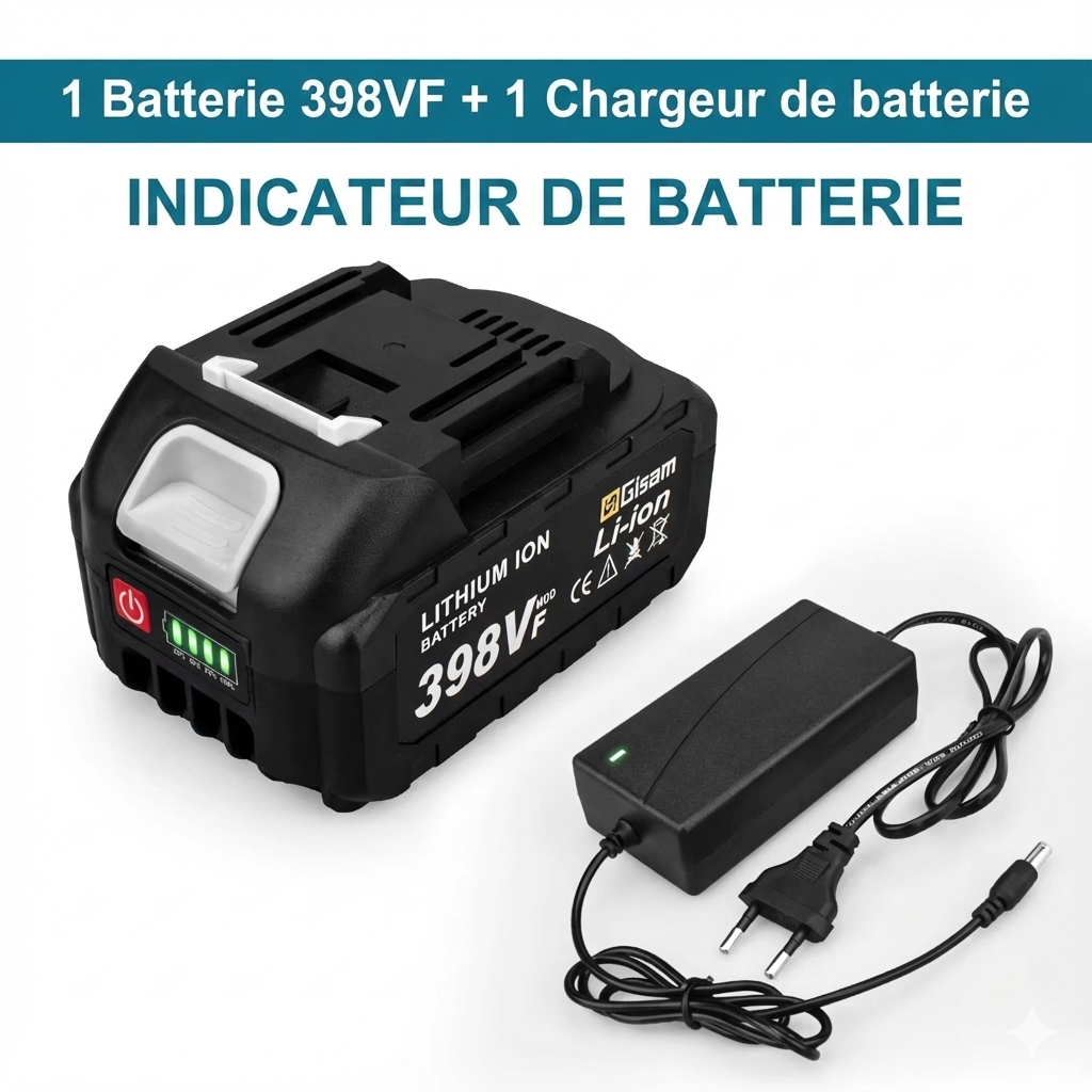 Batterie Rechargeable Gisam 18V Li-ion | Compatible Outils Makita Série B