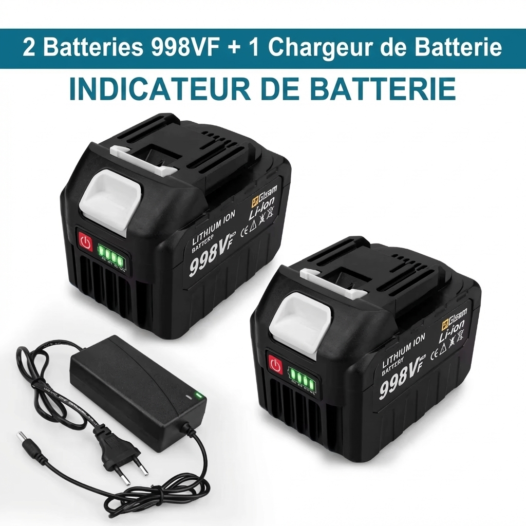 Batterie Rechargeable Gisam 18V Li-ion | Compatible Outils Makita Série B
