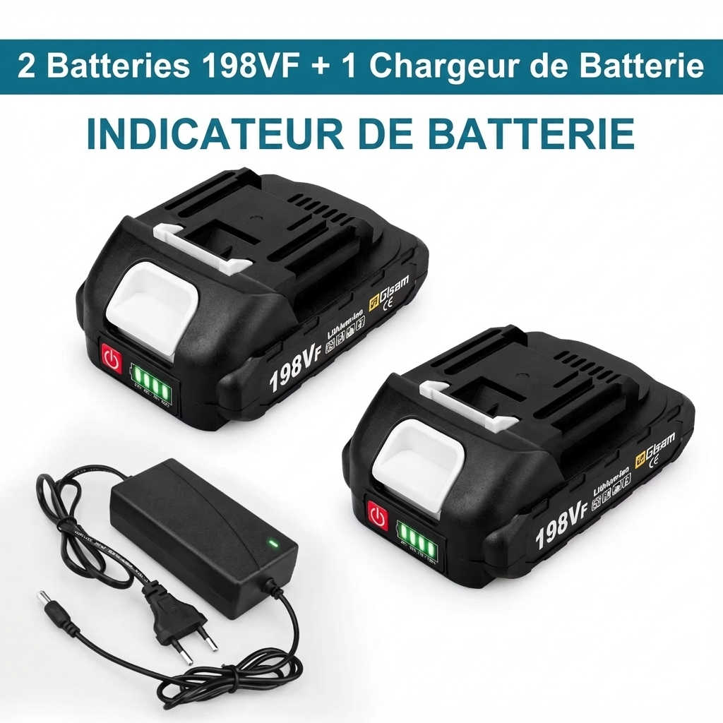 Batterie Rechargeable Gisam 18V Li-ion | Compatible Outils Makita Série B