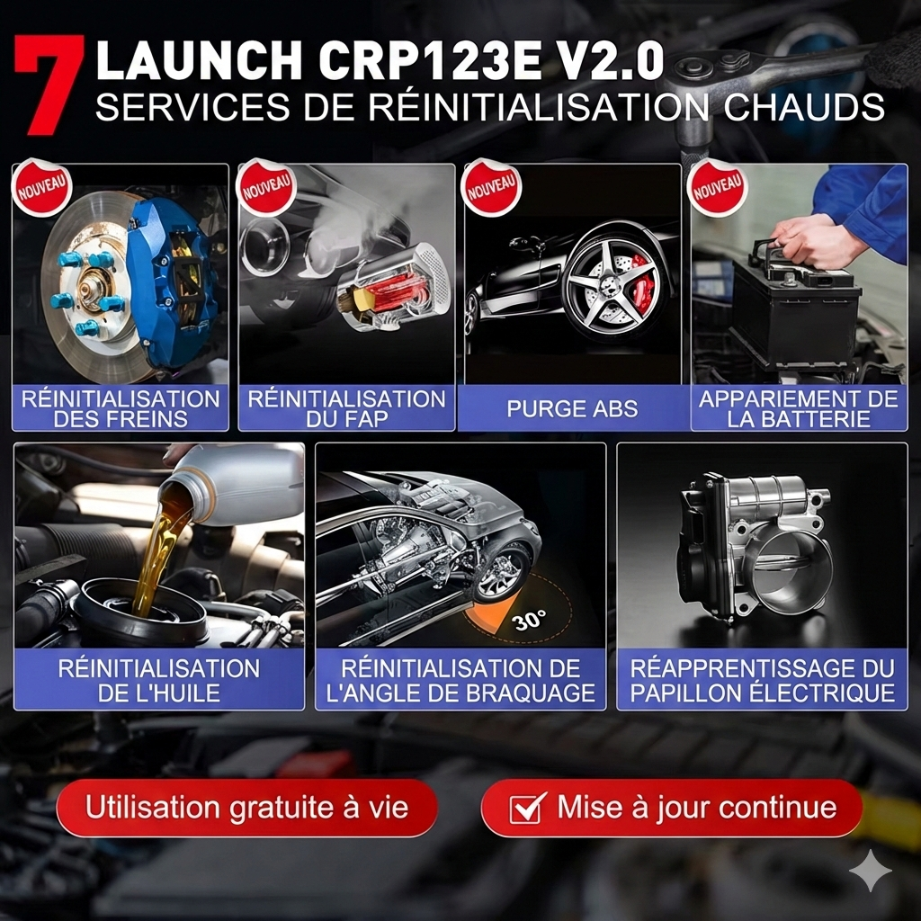 Valise diagnostic LAUNCH CRP123E V2.0 | GarageDiscount31 - photo produit 2