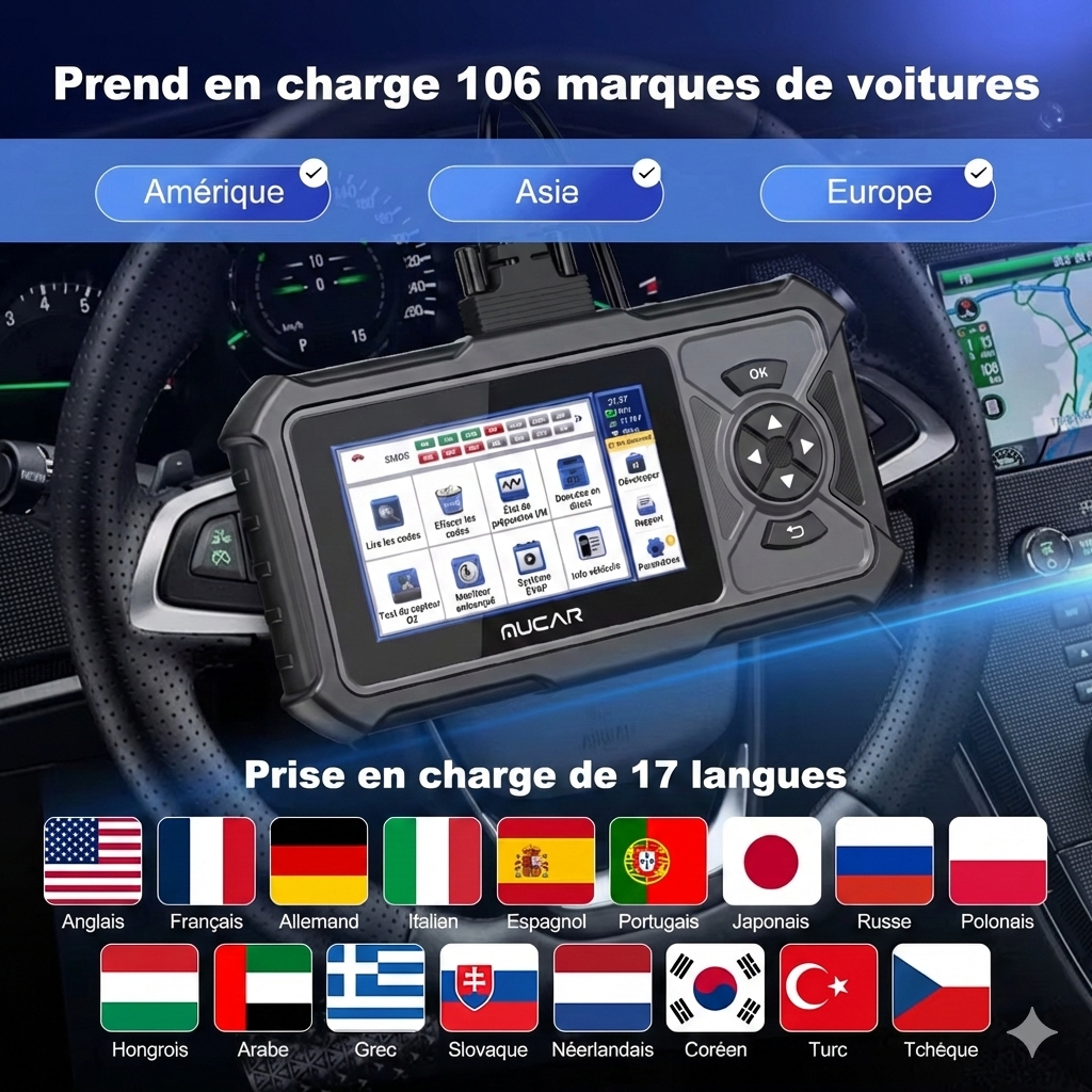 Valise diagnostic MUCAR CDE900 Pro OBD2 | GarageDiscount31 - photo produit 4