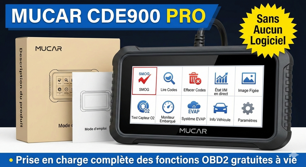 Valise diagnostic MUCAR CDE900 Pro OBD2 | GarageDiscount31 - photo produit 1