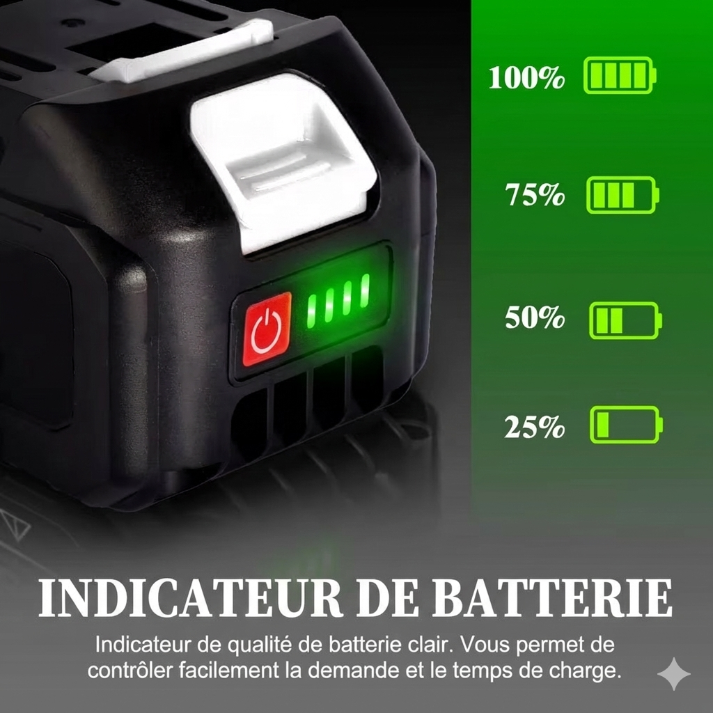 Batterie Rechargeable Gisam 18V Li-ion | Compatible Outils Makita Série B