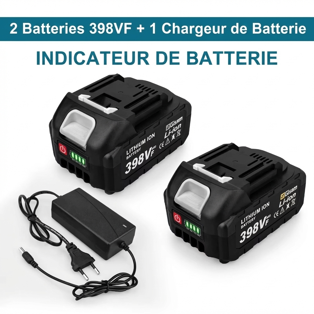 Batterie Rechargeable Gisam 18V Li-ion | Compatible Outils Makita Série B