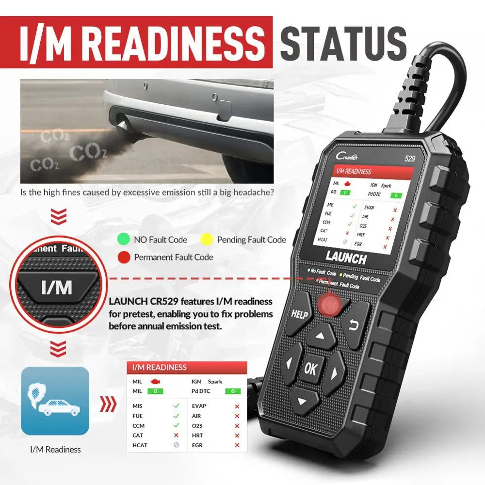Valise diagnostic OBD2 LAUNCH CReader 529 | GarageDiscount31 - photo produit 4