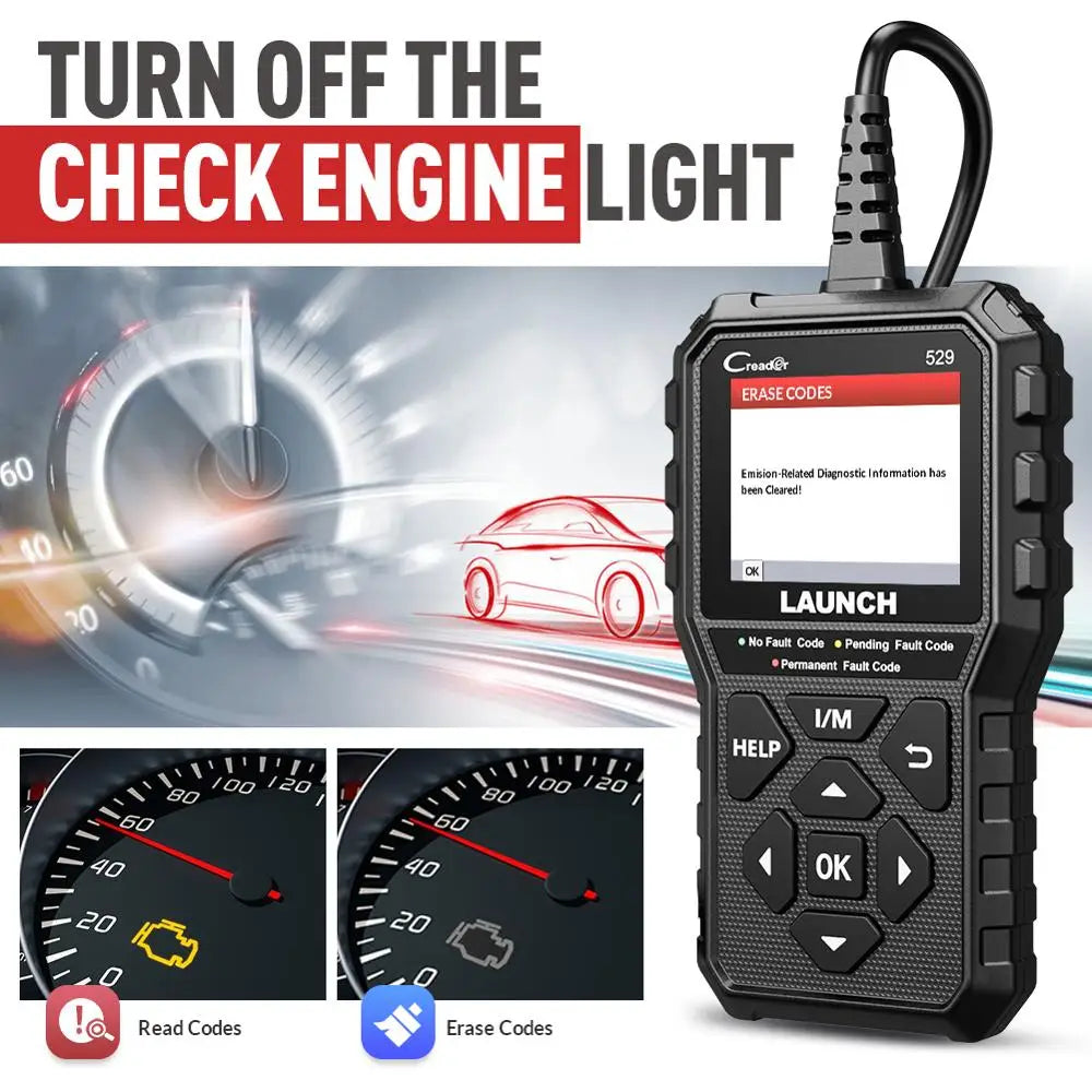 Valise diagnostic OBD2 LAUNCH CReader 529 | GarageDiscount31 - photo produit 2