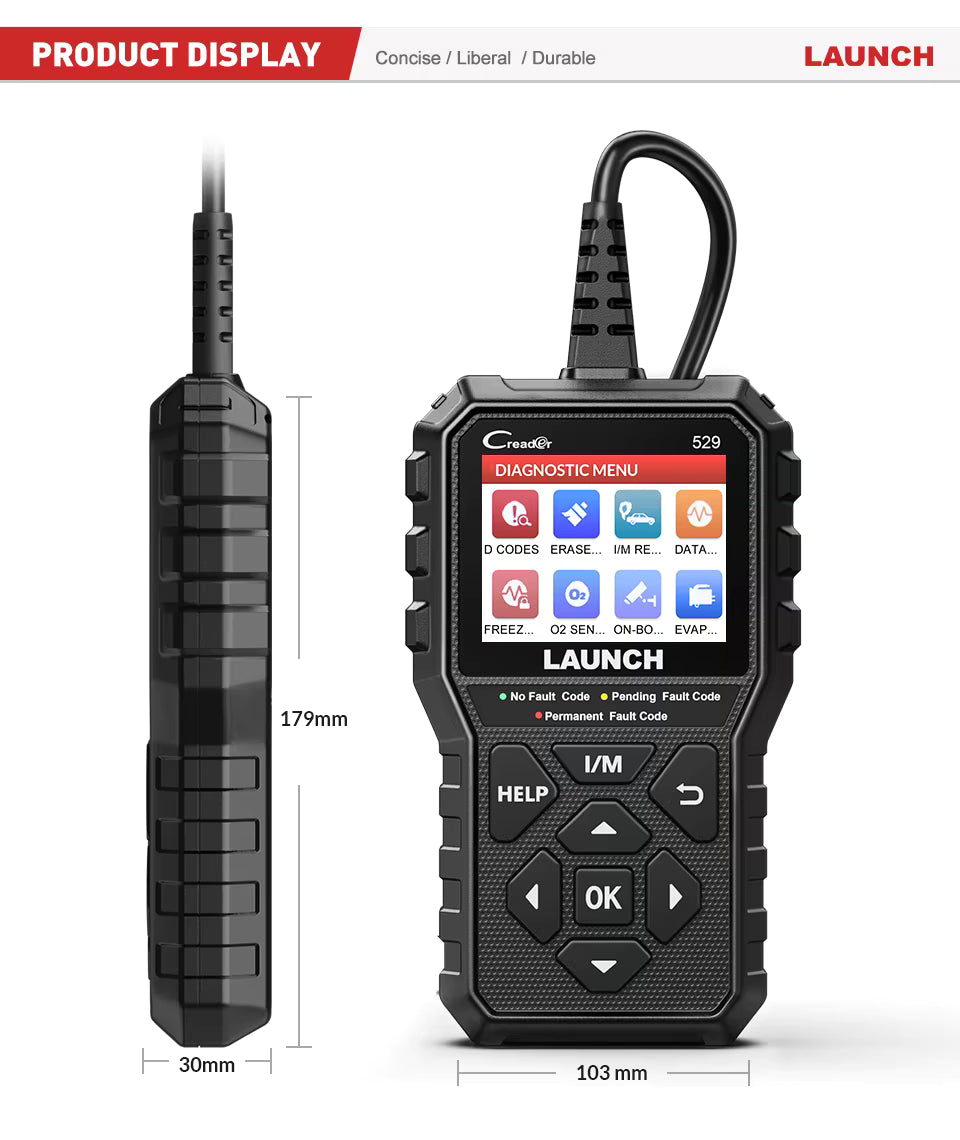 Valise diagnostic OBD2 LAUNCH CReader 529 | GarageDiscount31 - photo produit 3