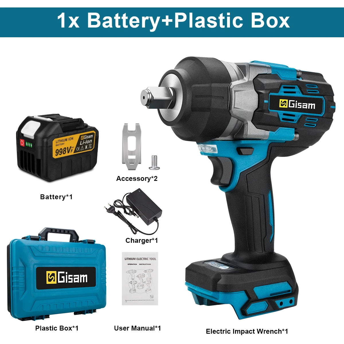 Clé à Choc Sans Fil Brushless 18V – 2800 Nm | Ultra Puissante & Compatible Makita