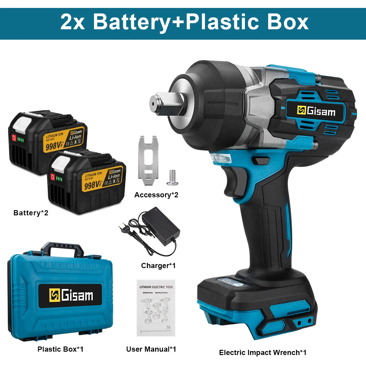 Clé à Choc Sans Fil Brushless 18V – 2800 Nm | Ultra Puissante & Compatible Makita