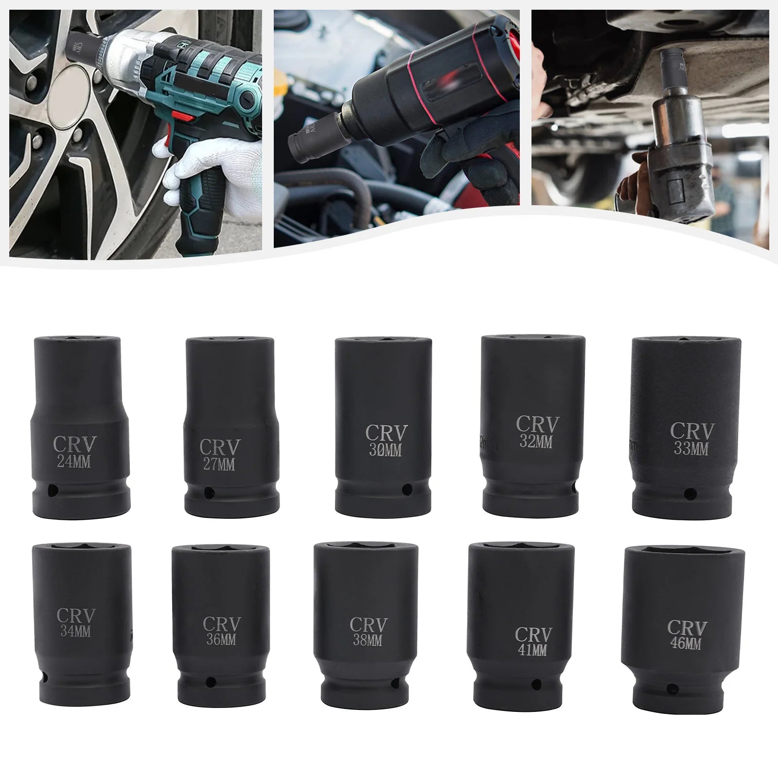 Coffret douilles a choc 24-46 mm | GarageDiscount31 - photo produit 2