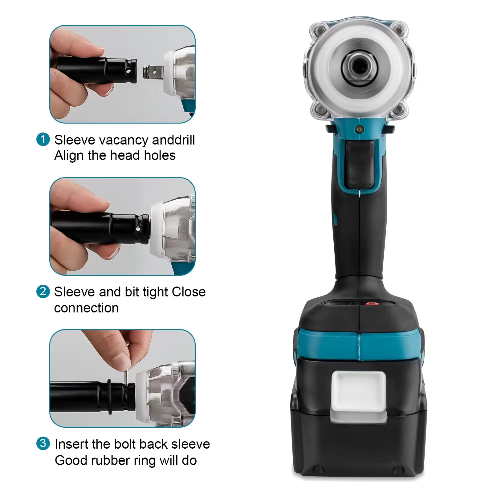 Clé à Choc Sans Fil Brushless 18V – 520 Nm | Compatible Makita