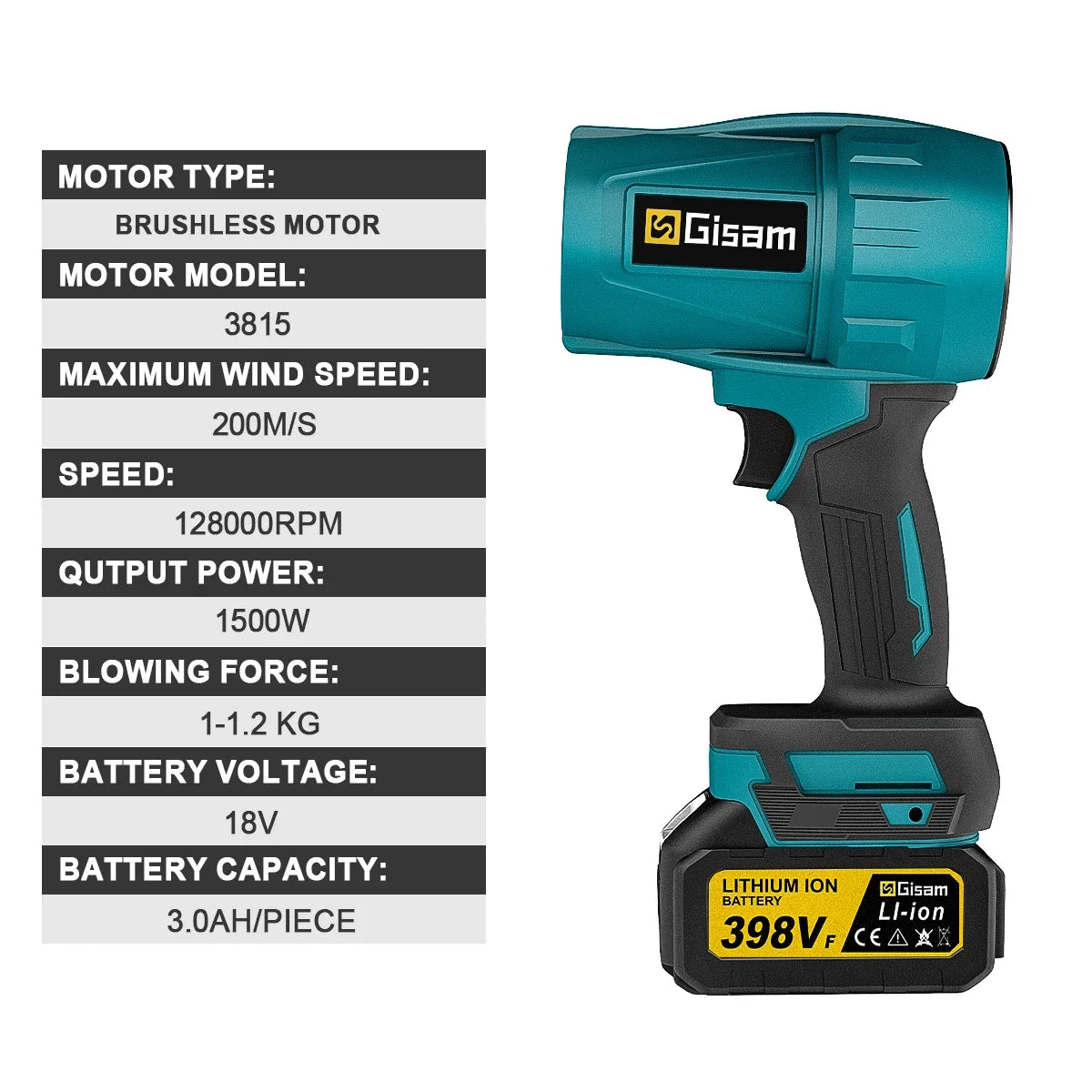 Souffleur turbo brushless 18V | GarageDiscount31 - photo produit 5