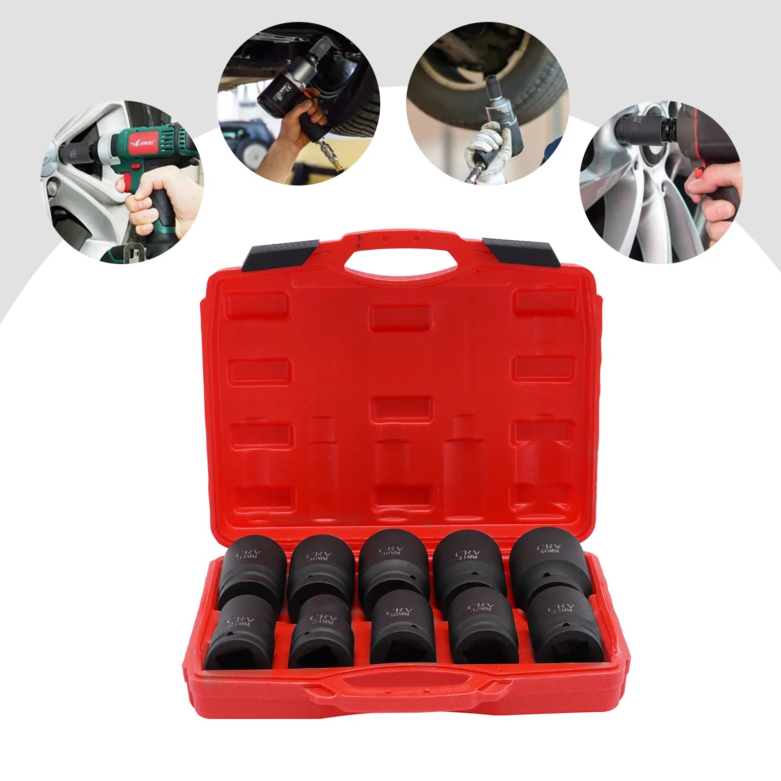 Coffret douilles a choc 24-46 mm | GarageDiscount31 - photo produit 1