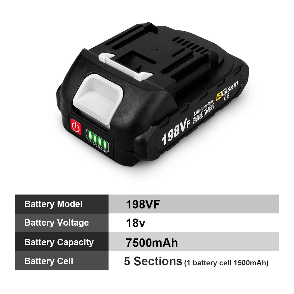 Batterie Rechargeable Gisam 18V Li-ion | Compatible Outils Makita Série B