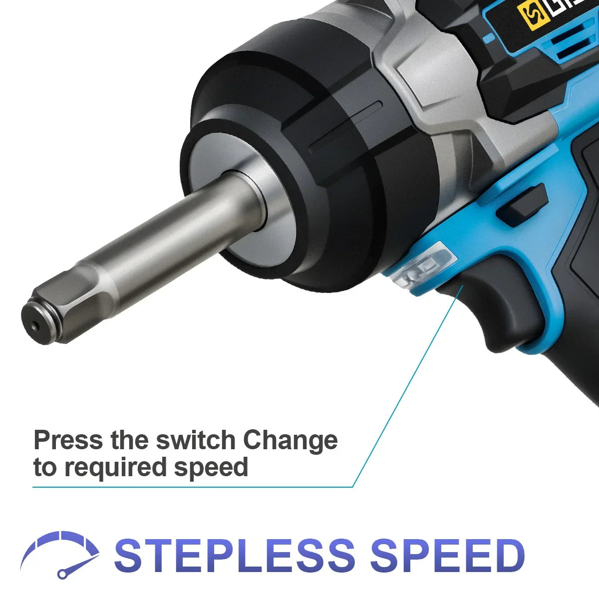 Clé à Choc Brushless 18V – 2800 Nm Arbre Long | Compatible Makita