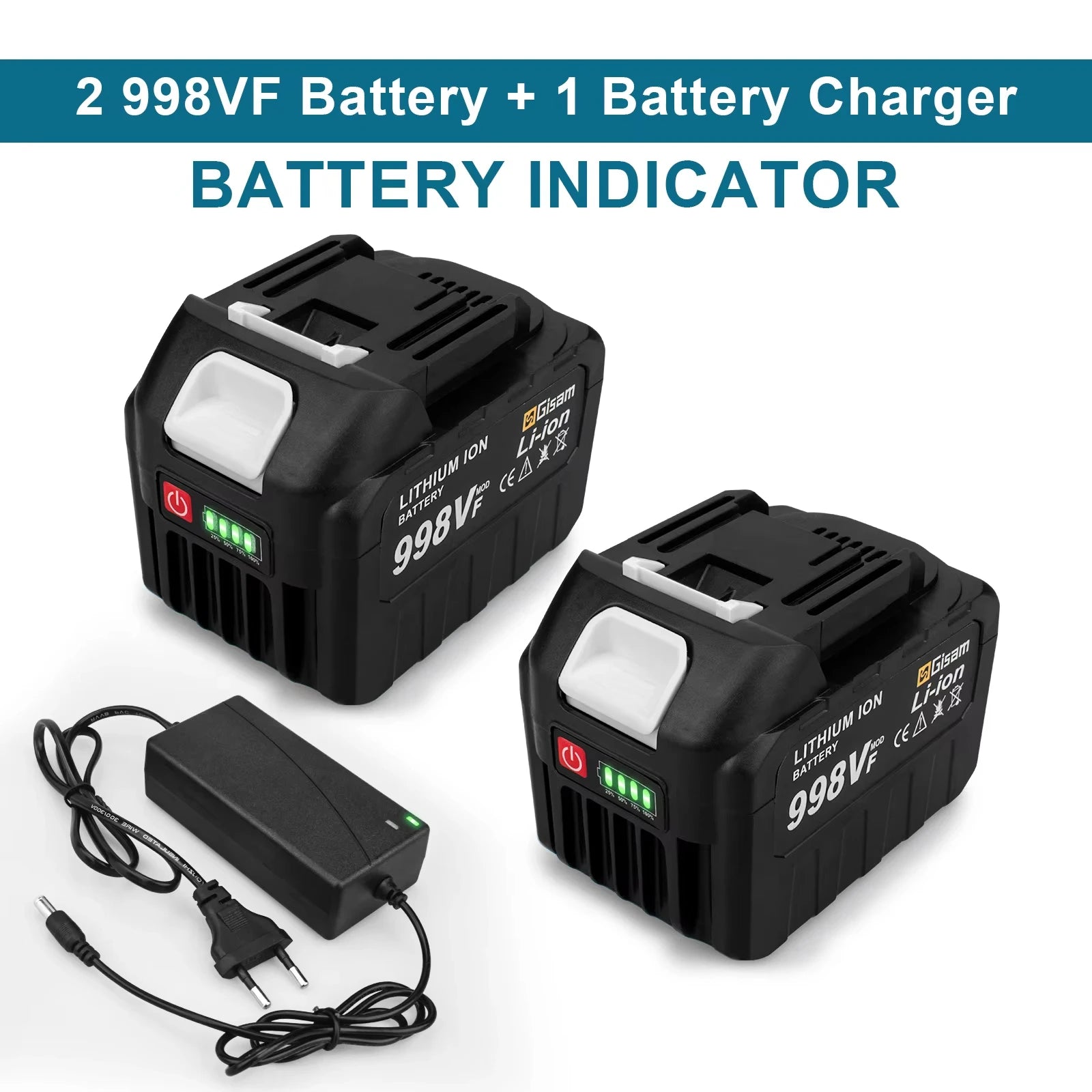 Batterie Rechargeable Gisam 18V Li-ion | Compatible Outils Makita Série B