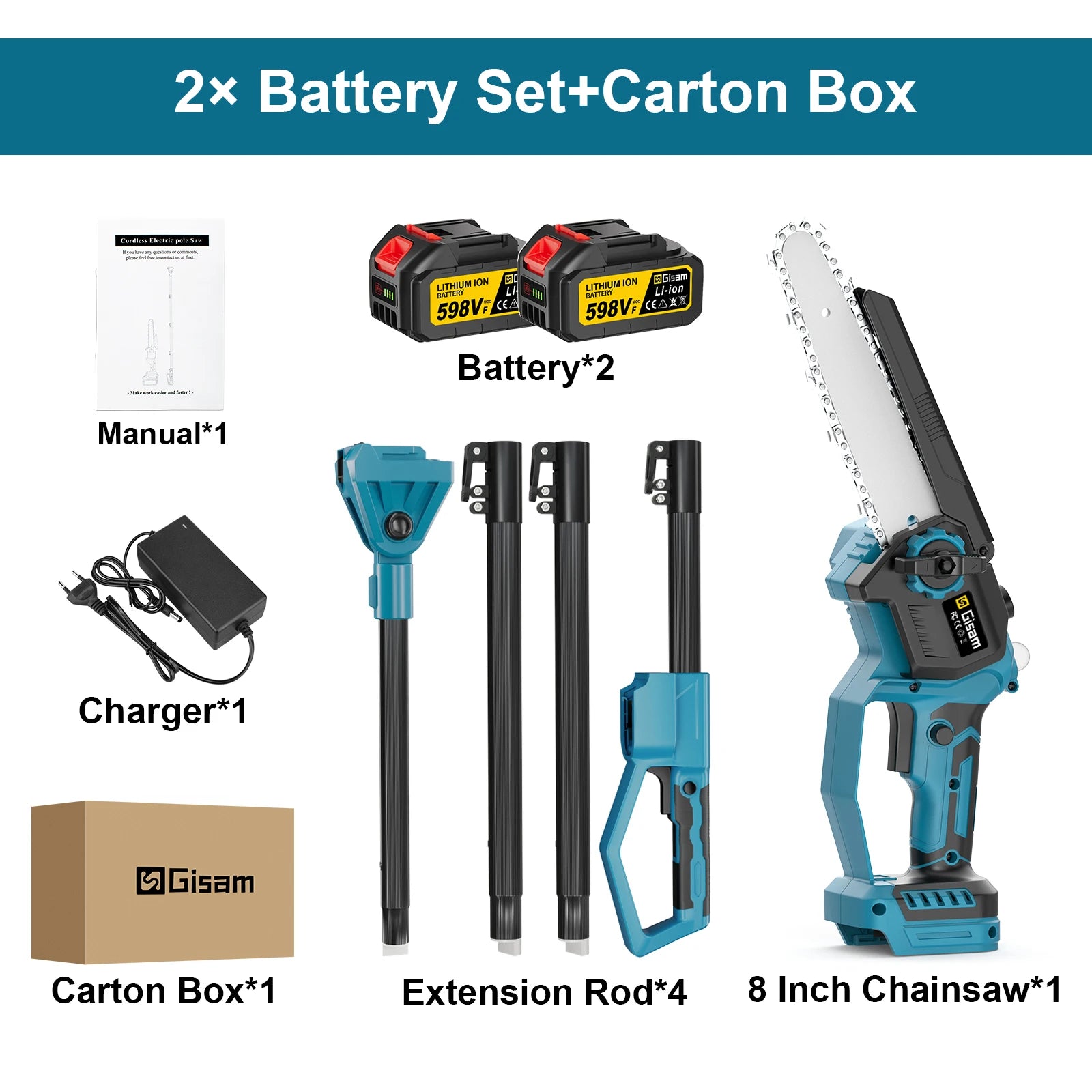Tronconneuse perche sans fil 20 cm | GarageDiscount31 - photo produit 9