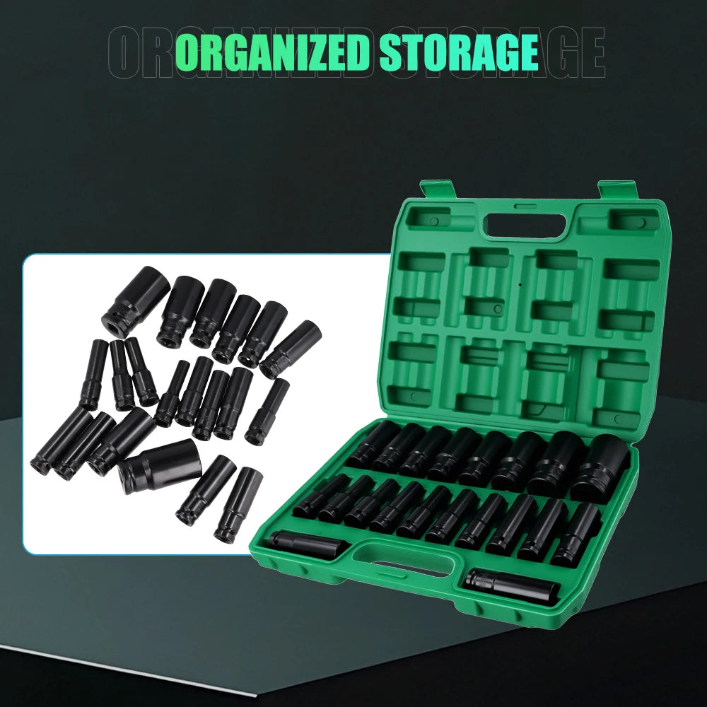 Coffret 20 douilles a choc 1-2 8-32 mm | GarageDiscount31 - photo produit 4
