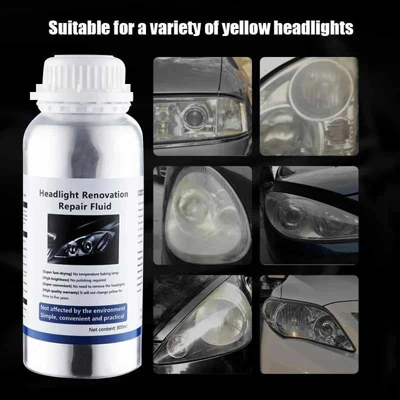 Kit de Rénovation de Phares Voiture – Polissage & Revêtement Hydrophobe 800g