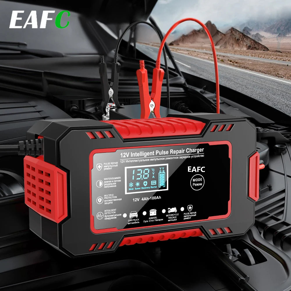 Chargeur de Batterie Intelligent EAFC 12V 6A – Réparation & Charge Rapide