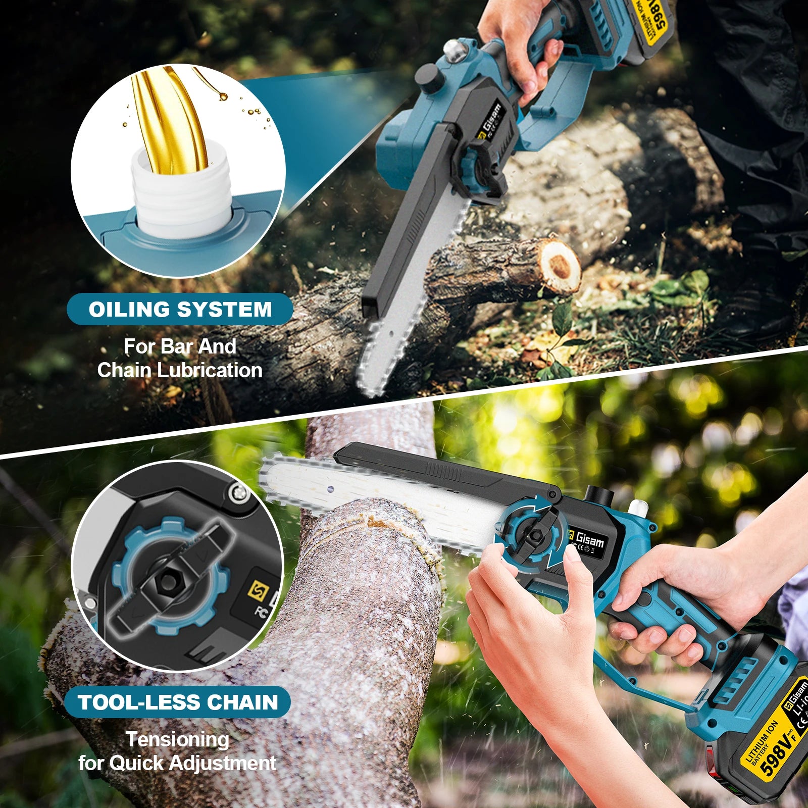 Tronconneuse perche sans fil 20 cm | GarageDiscount31 - photo produit 4