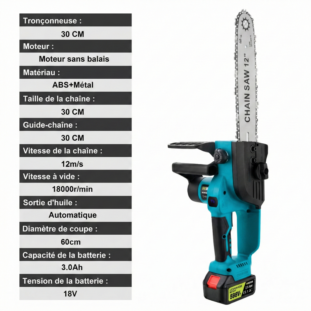 Tronconneuse sans fil 30 cm | GarageDiscount31 - photo produit 2